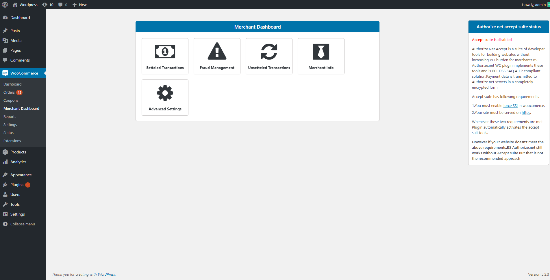 Merchant Dashboard