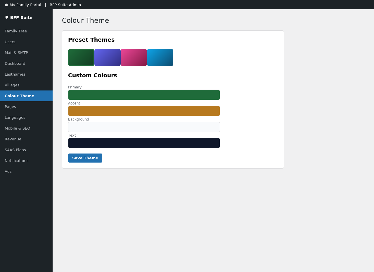 Customize your site's colour theme in a few clicks