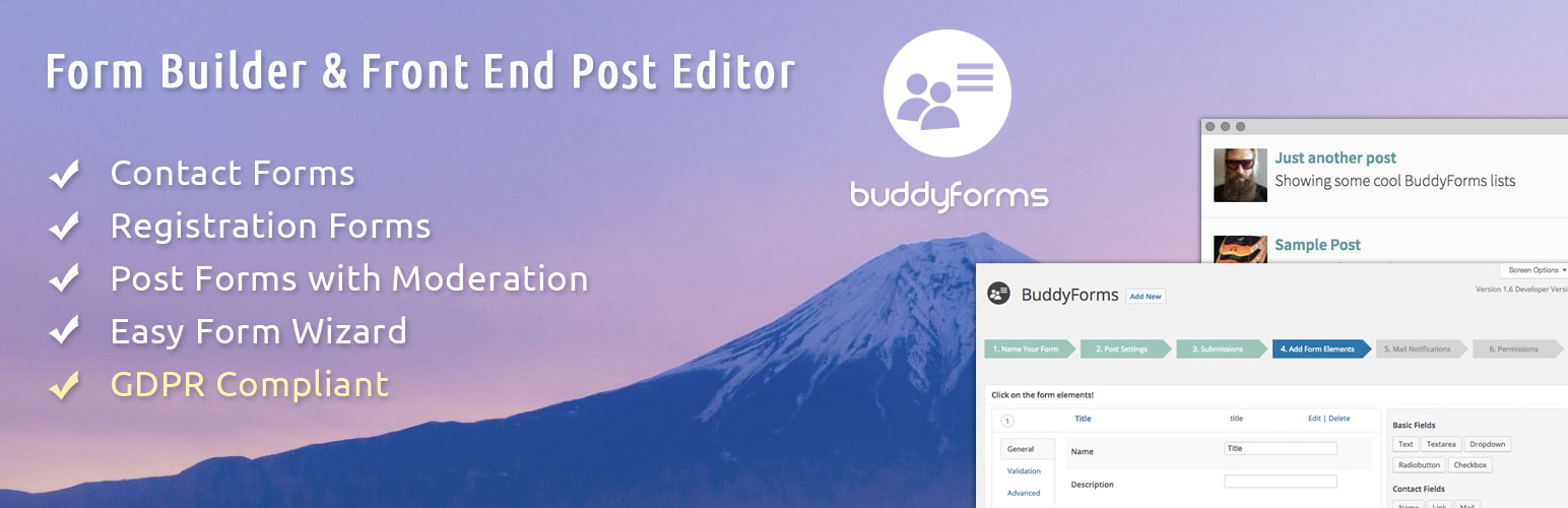 Product image for Post Form – Registration Form – Profile Form for User Profiles and Content Forms for User Submissions.