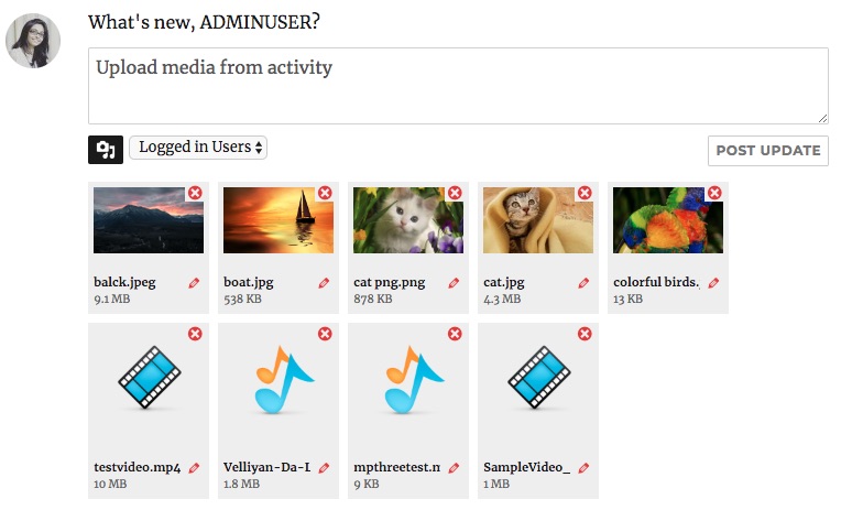 Uploader Thumbnails
