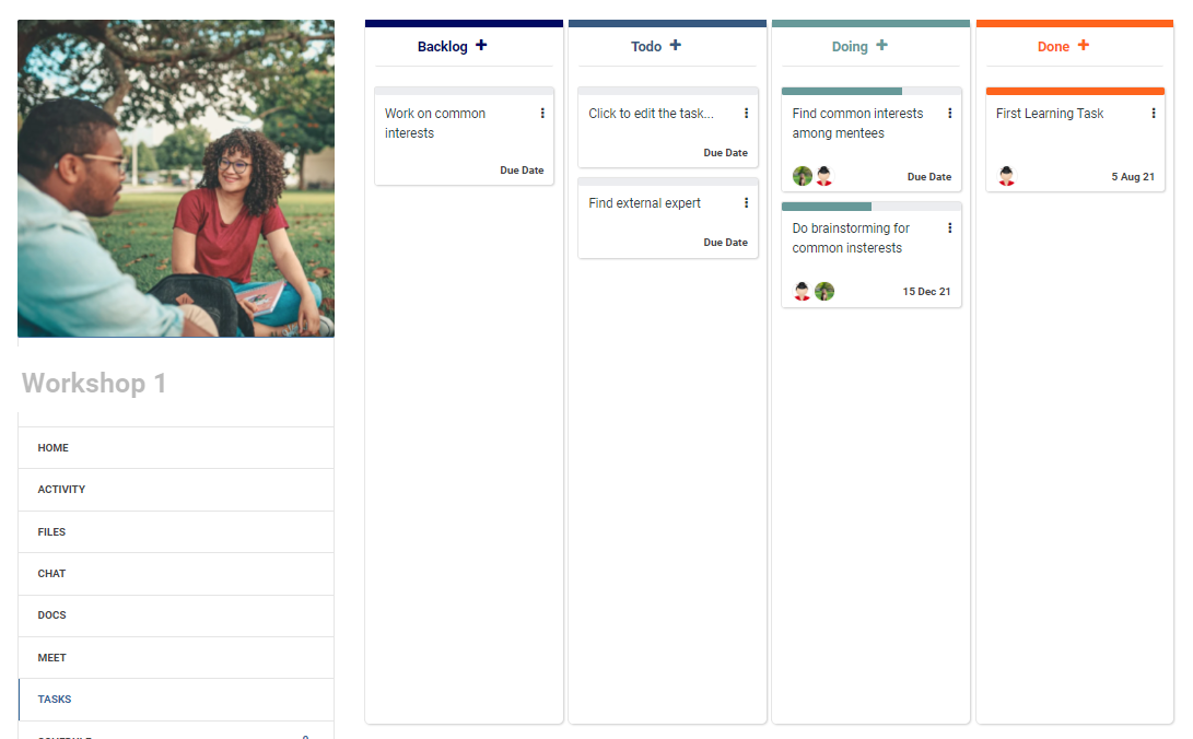 Board inside a BuddyPress Group
