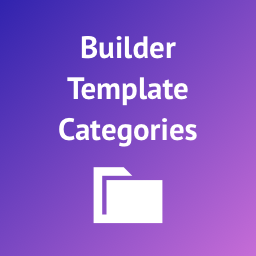 Builder Template Categories – for WordPress Page Builders