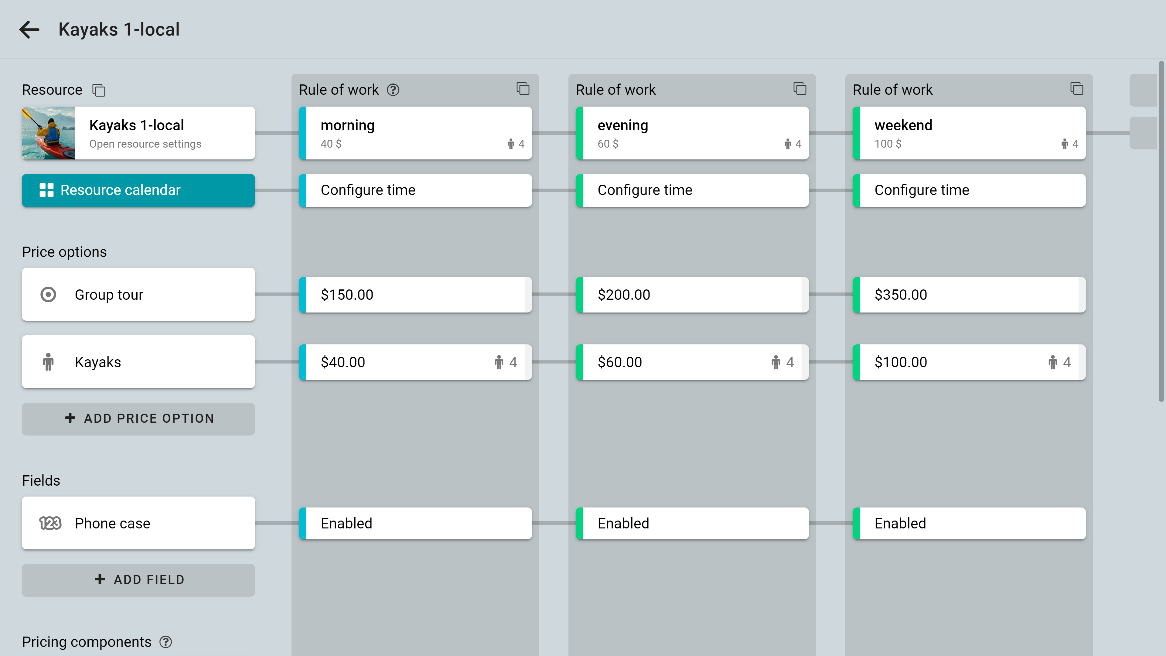 <strong>Flexible resource settings</strong>