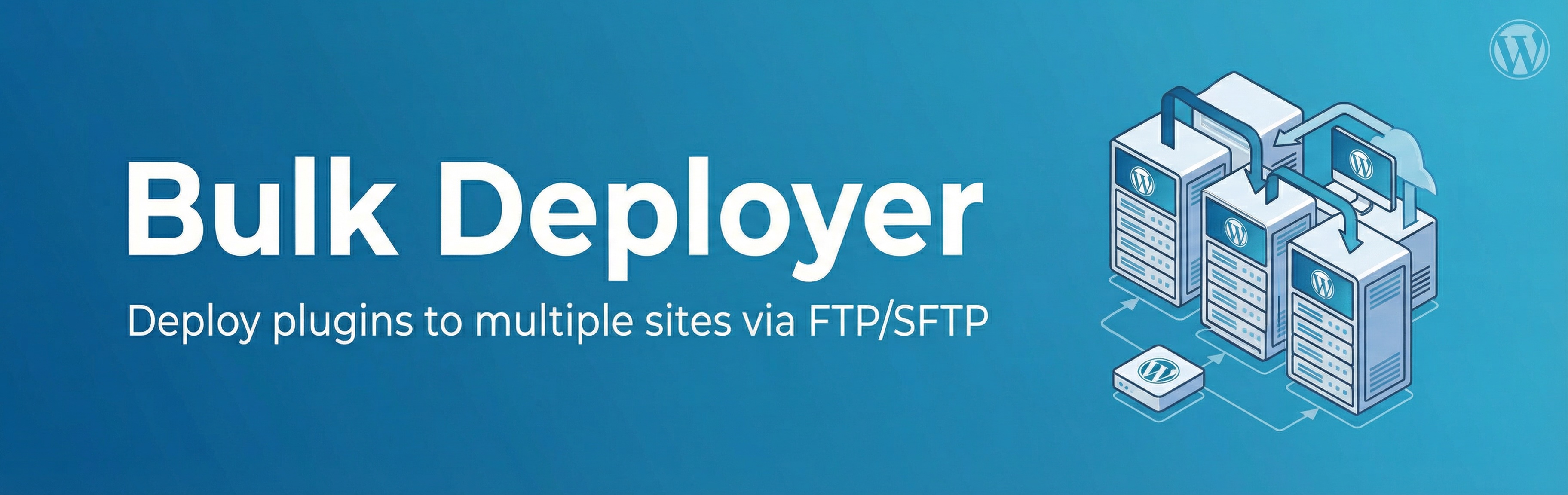 WordPress 外掛 Bulk Deployer 的封面圖片。