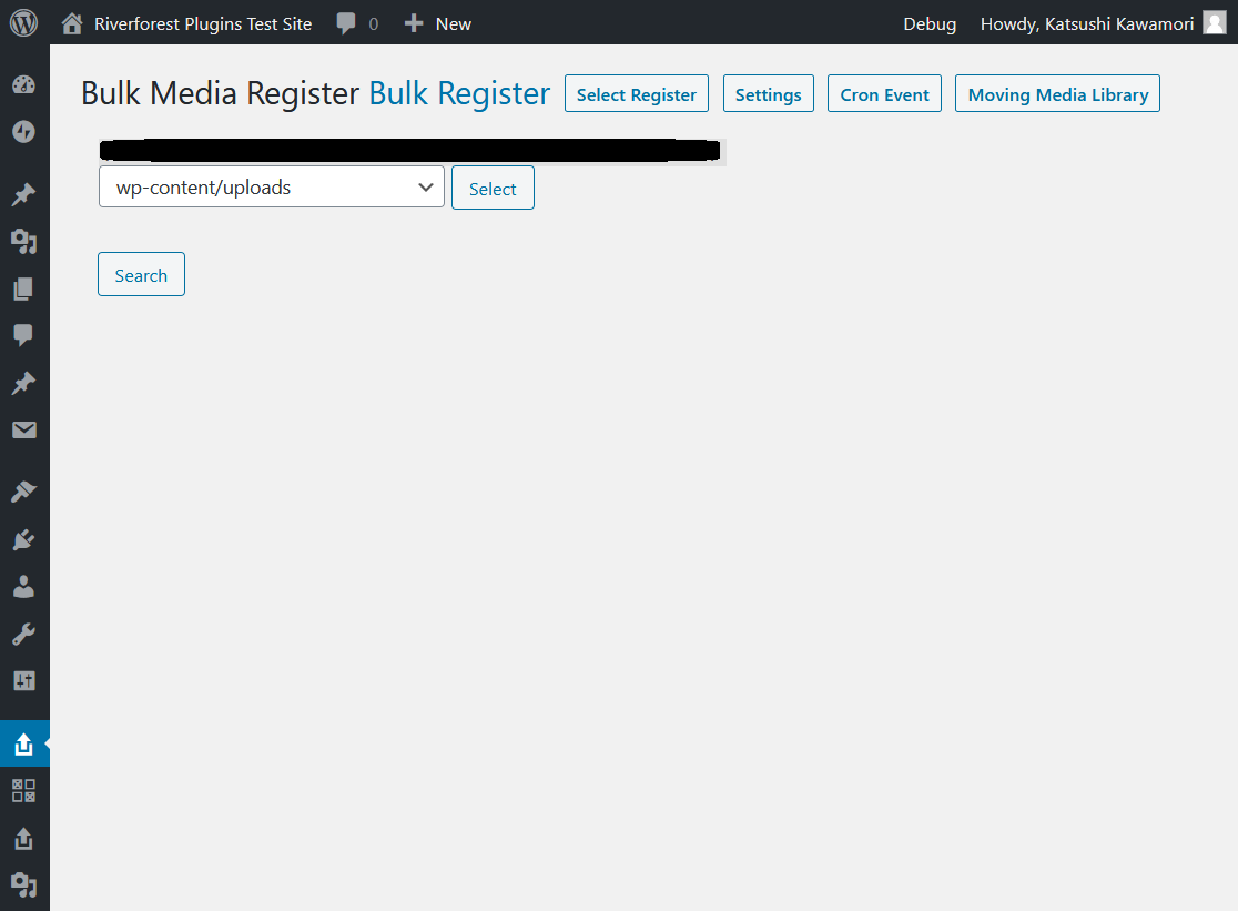 Search for Bulk Register
