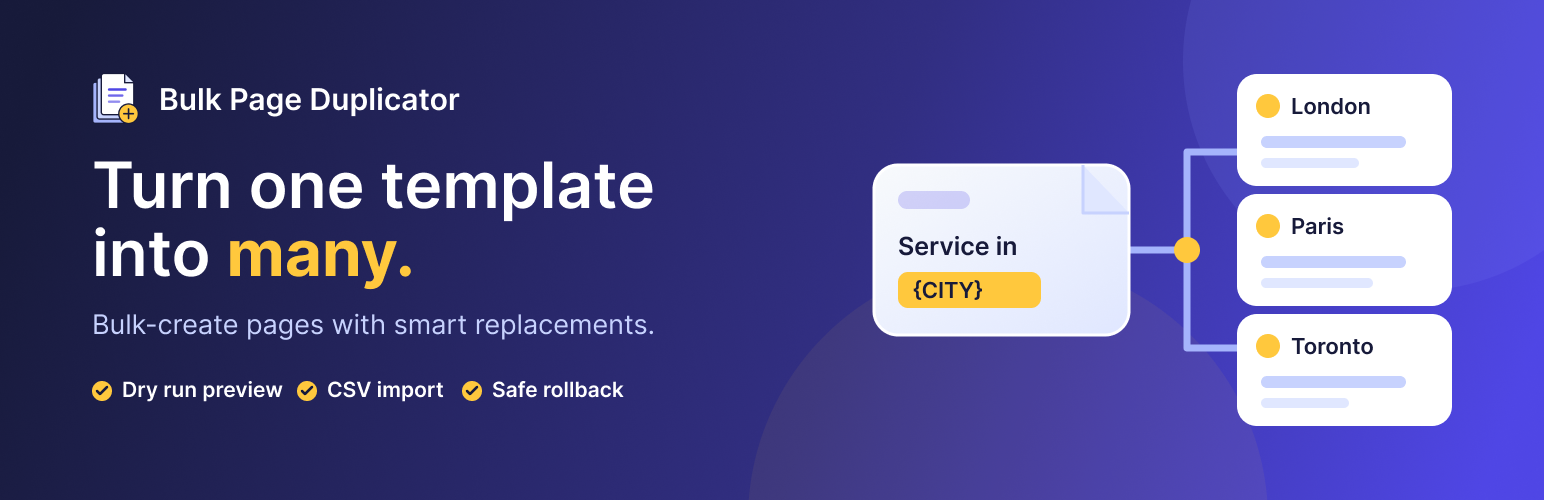 Bulk Page Duplicator