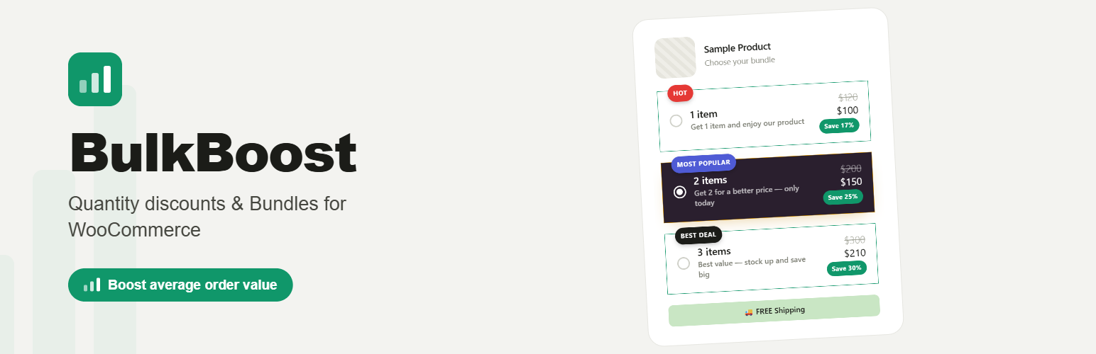 BulkBoost – Quantity Discounts & Bundles