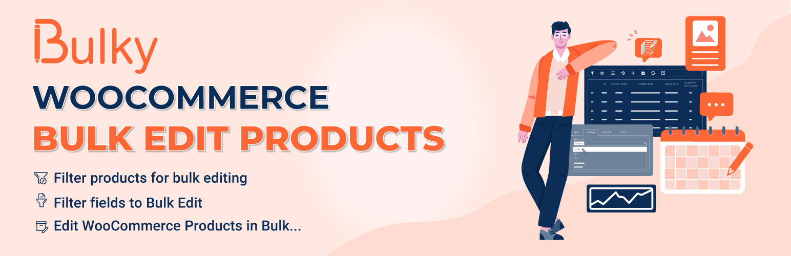 WordPress 外掛 Bulky – Bulk Edit Products for WooCommerce 的封面圖片。