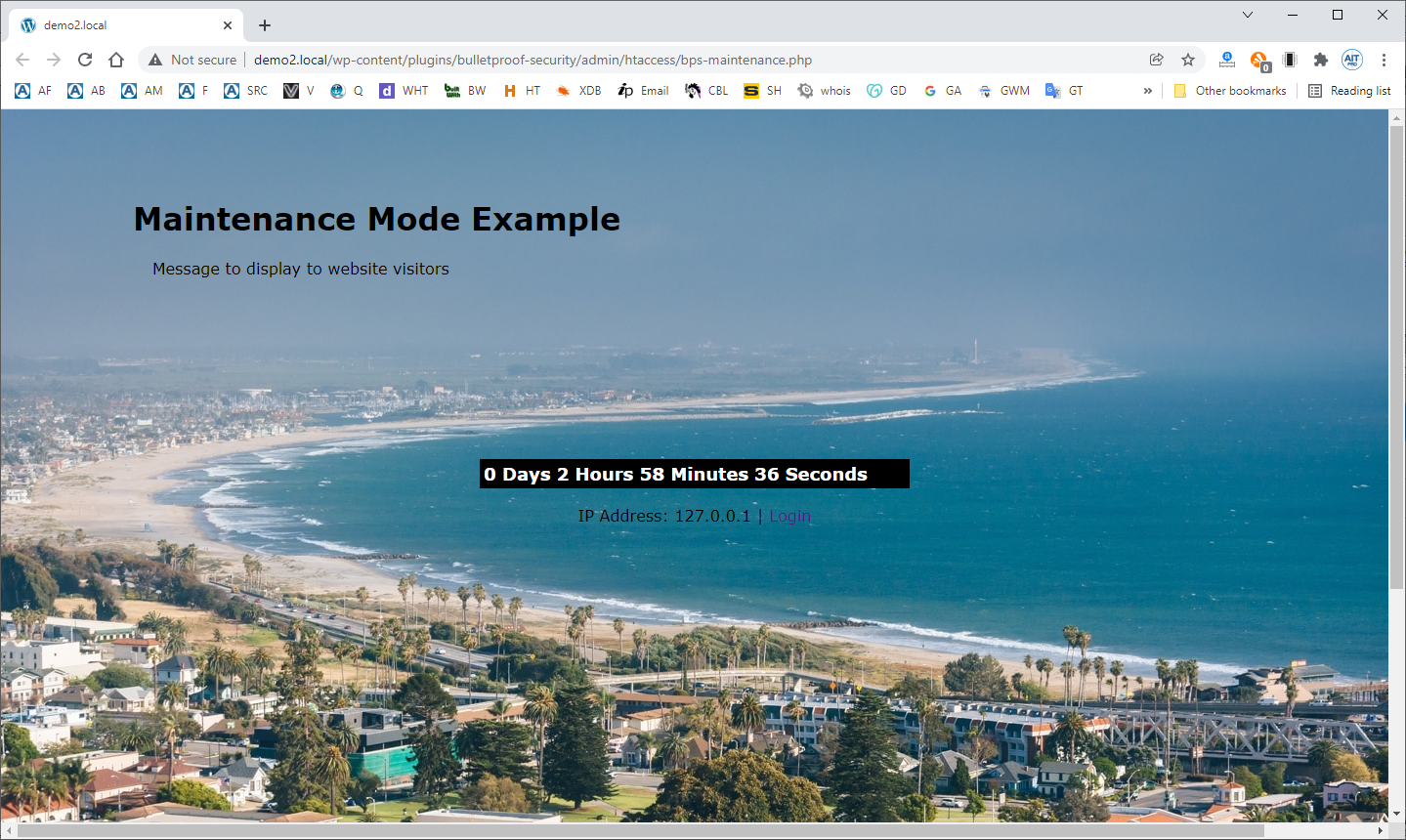 BulletProof Security - Maintenance Mode page example