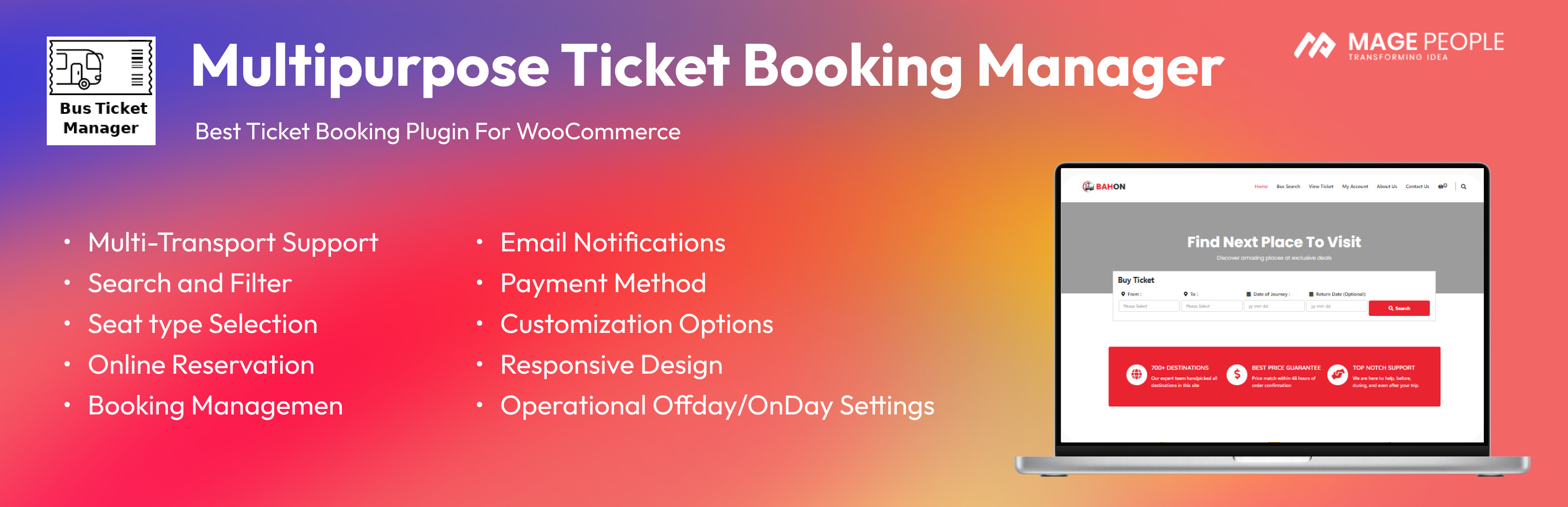 Multipurpose Ticket Booking Manager (Bus/Train/Ferry/Boat/Shuttle)
