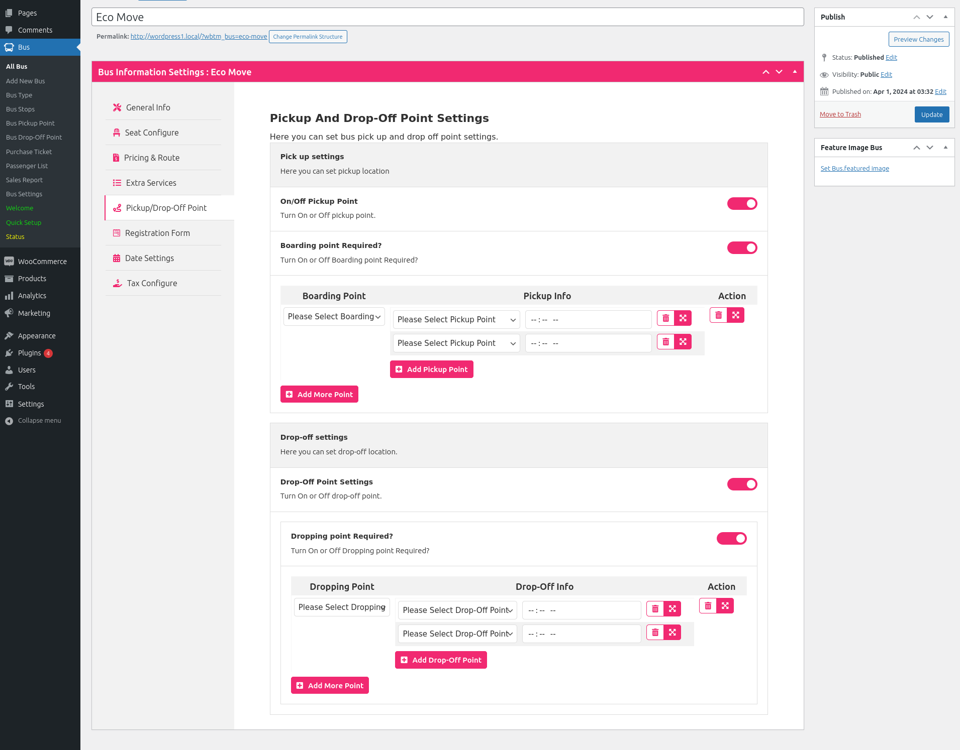 Bus Ticket Booking with Seat Reservation – WpBusTicketly | WordPress plugin