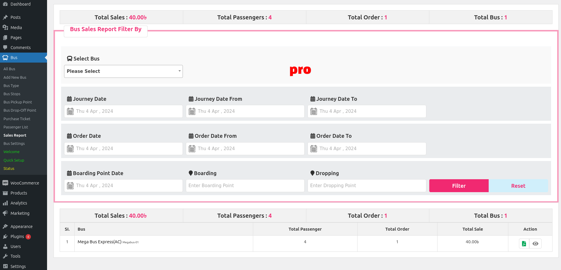 Bus Ticket Booking with Seat Reservation – WpBusTicketly | WordPress plugin