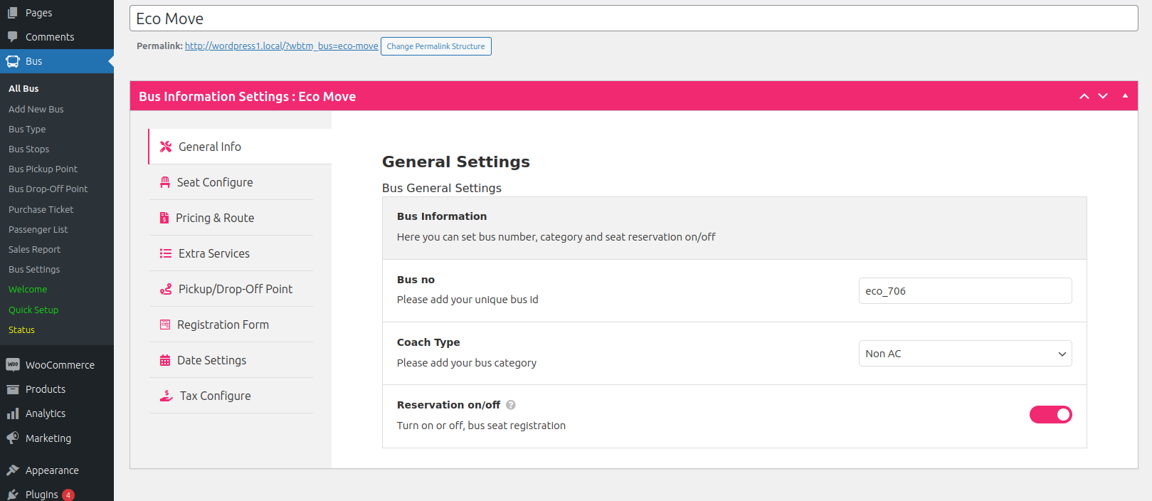 Bus Ticket Booking with Seat Reservation – WpBusTicketly | WordPress plugin