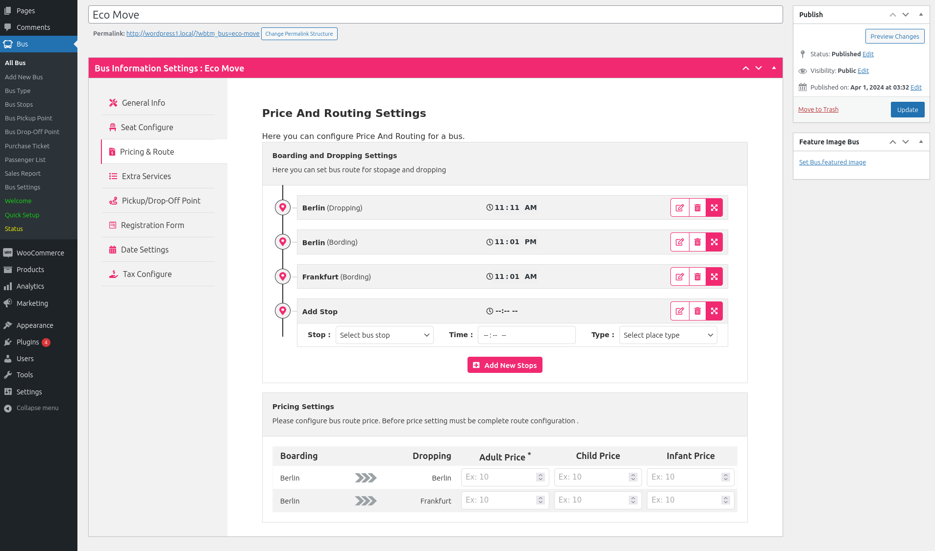 Bus Ticket Booking with Seat Reservation – WpBusTicketly | WordPress plugin