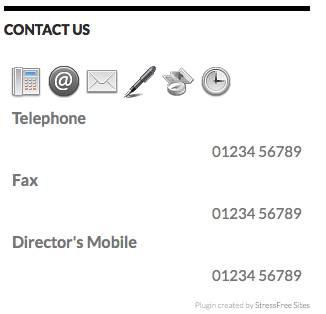 Business Contact Widget