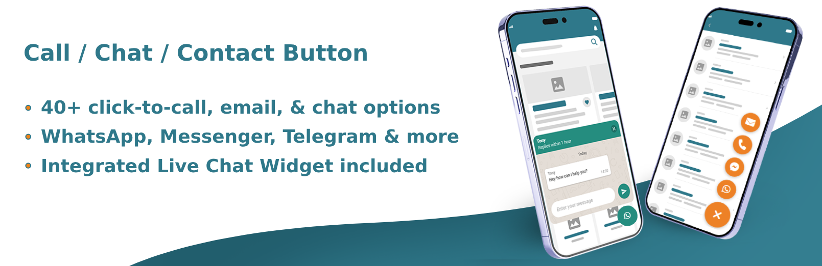 Call / Chat / Contact Button