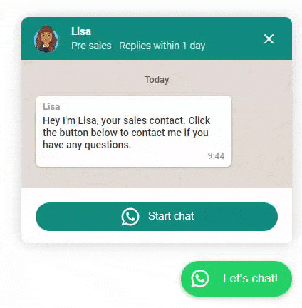Create many different chat/call/contact actions such as WhatsApp, Messenger, Live Chat, Telegram, Zalo, and 40+ others.