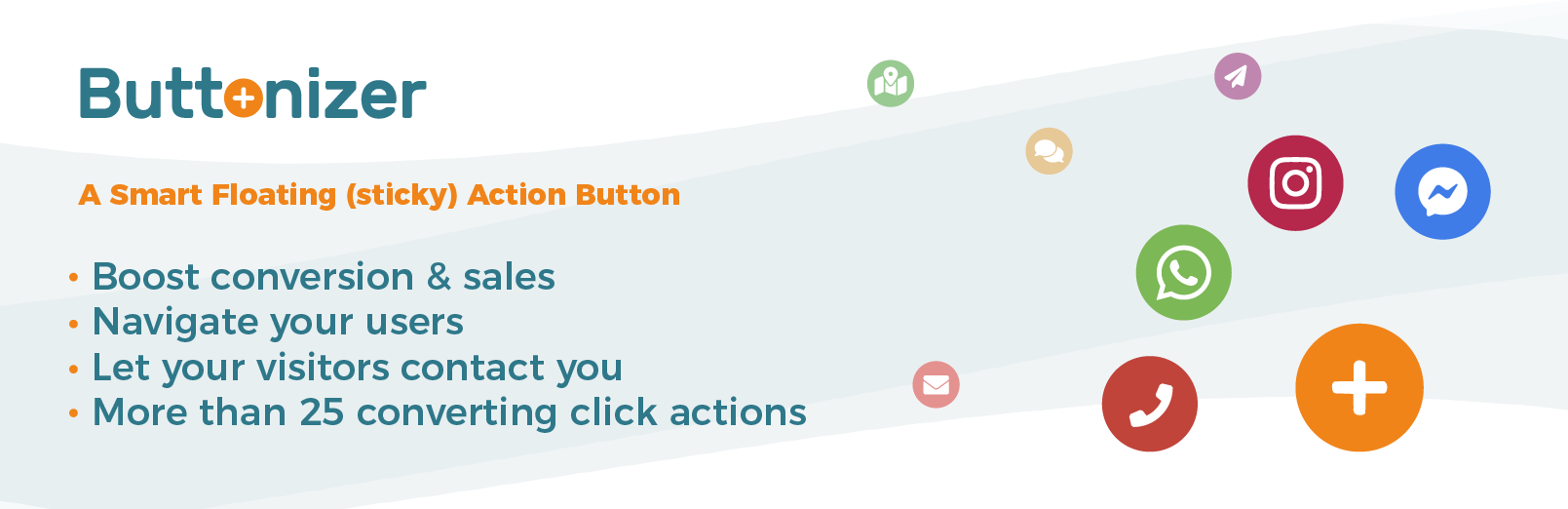 Smart Floating / Sticky Buttons — Call, Sharing, Chat Widgets & More – Buttonizer