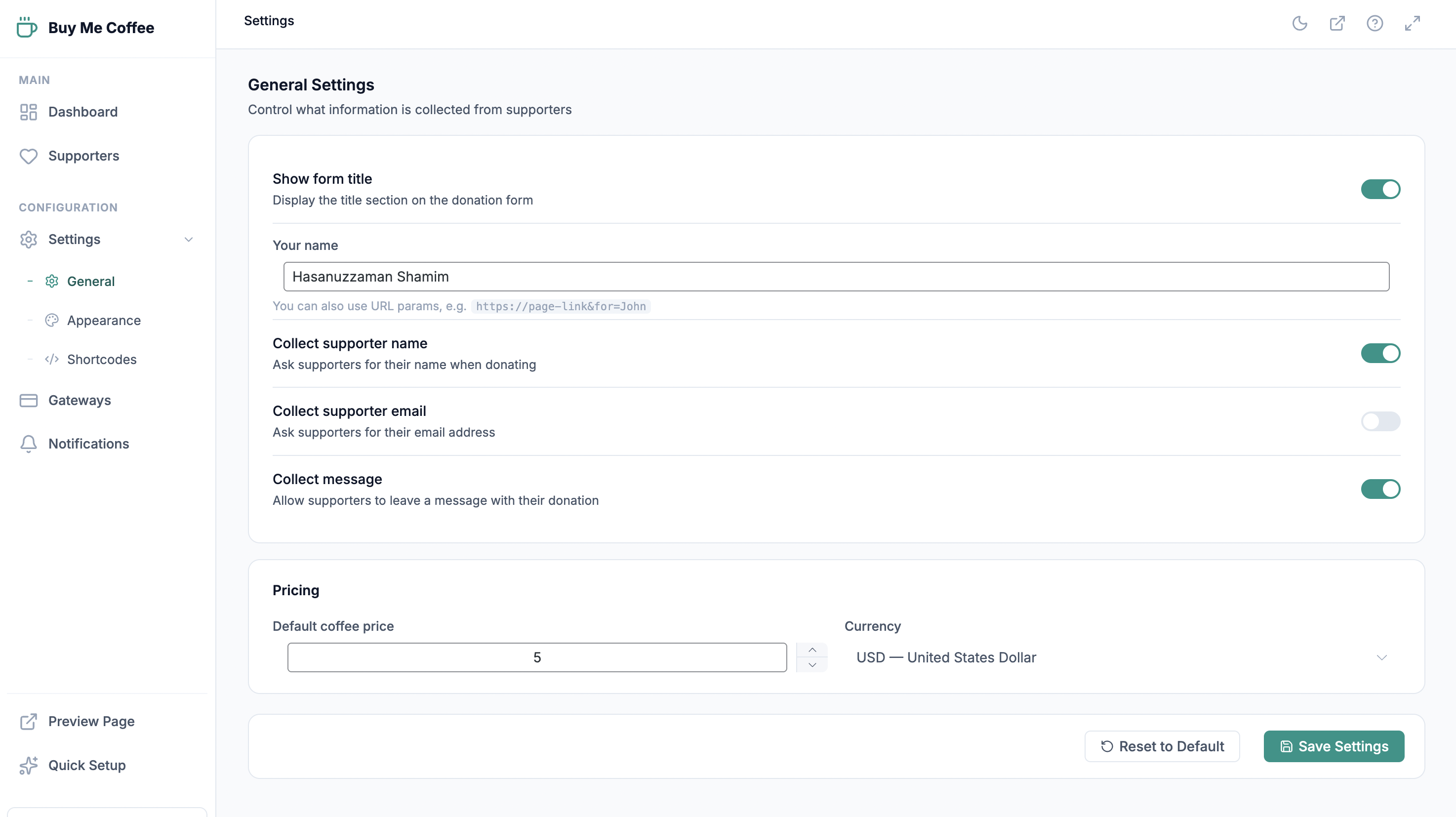 Buy Me a Coffee button &amp; widgets – Fundraise with Stripe and PayPal