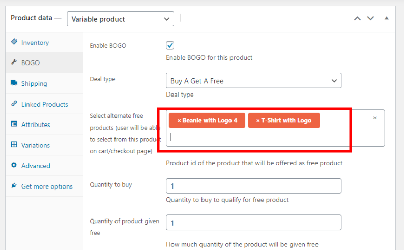 Buy one Get one Free – Other similar BOGO WooCommerce discount rule maker