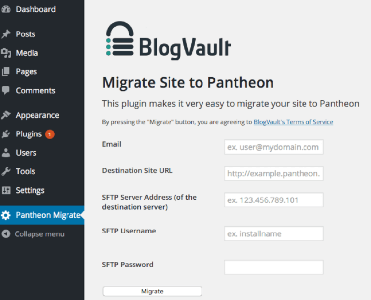 Pantheon Migrations