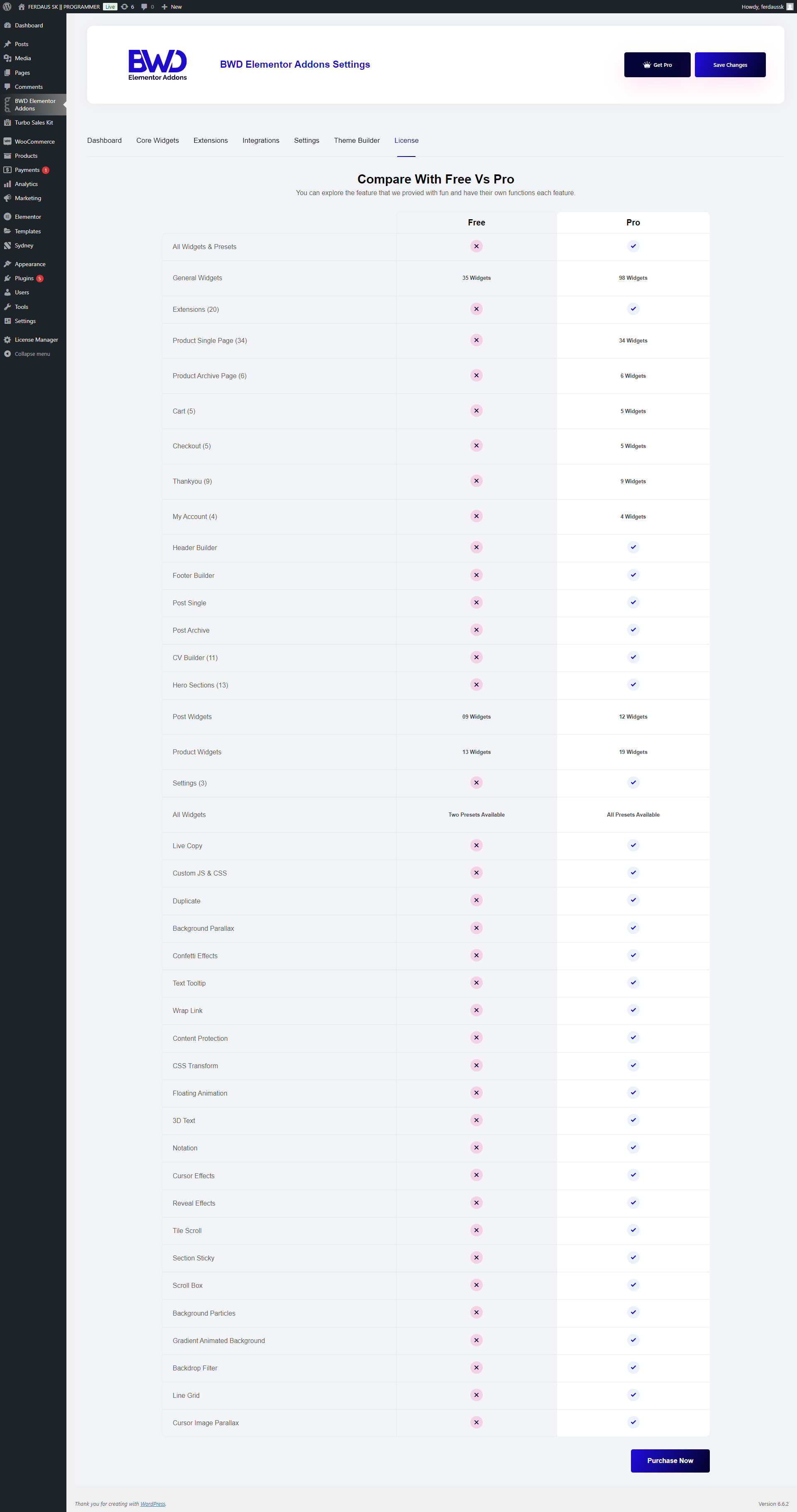 BWD Elementor Addons (2500+ presets, Meet The Team, Lottie, Lord Icon, Masking, Woocommerce, Theme Builder, Products, Blogs, CV, Contact Form 7 Styler, Header, Slider, Hero Section)