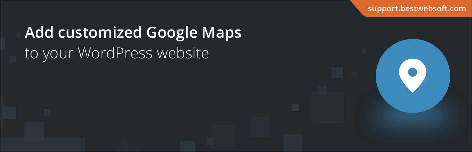 WordPress 外掛 Maps by BestWebSoft 的封面圖片。