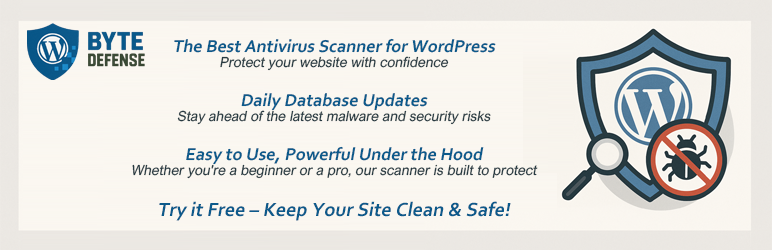 WordPress 外掛 ByteDefense 的封面圖片。