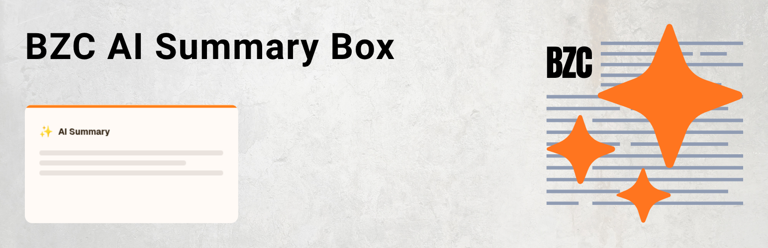 BZC AI Summary Box