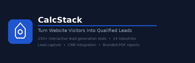 CalcStack — Lead Generation Tools