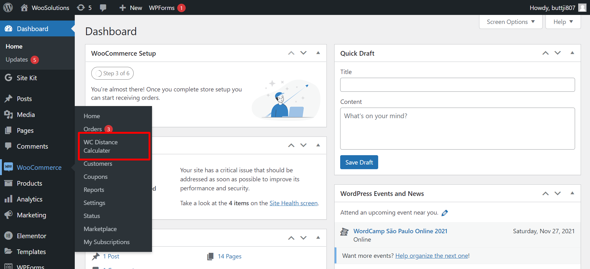 Plugin Admin Settings