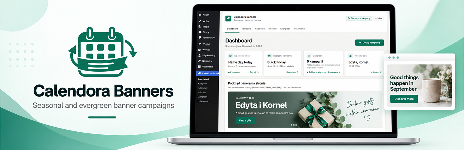 Calendora Banners