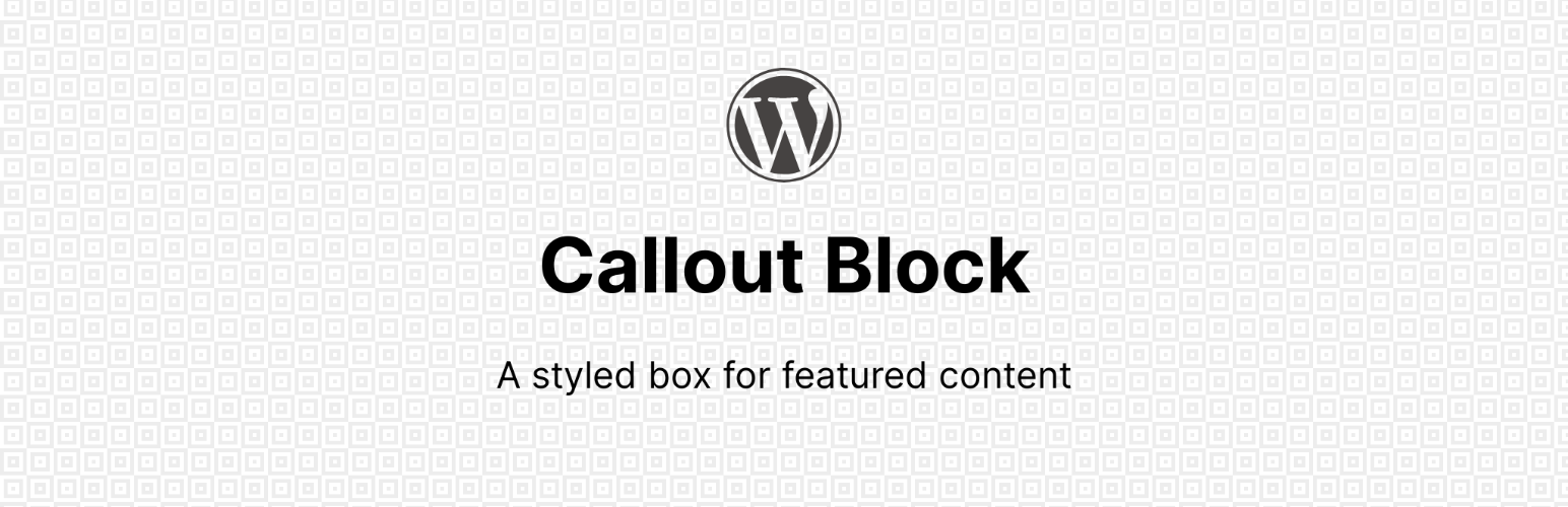 WordPress 外掛 Callout 的封面圖片。