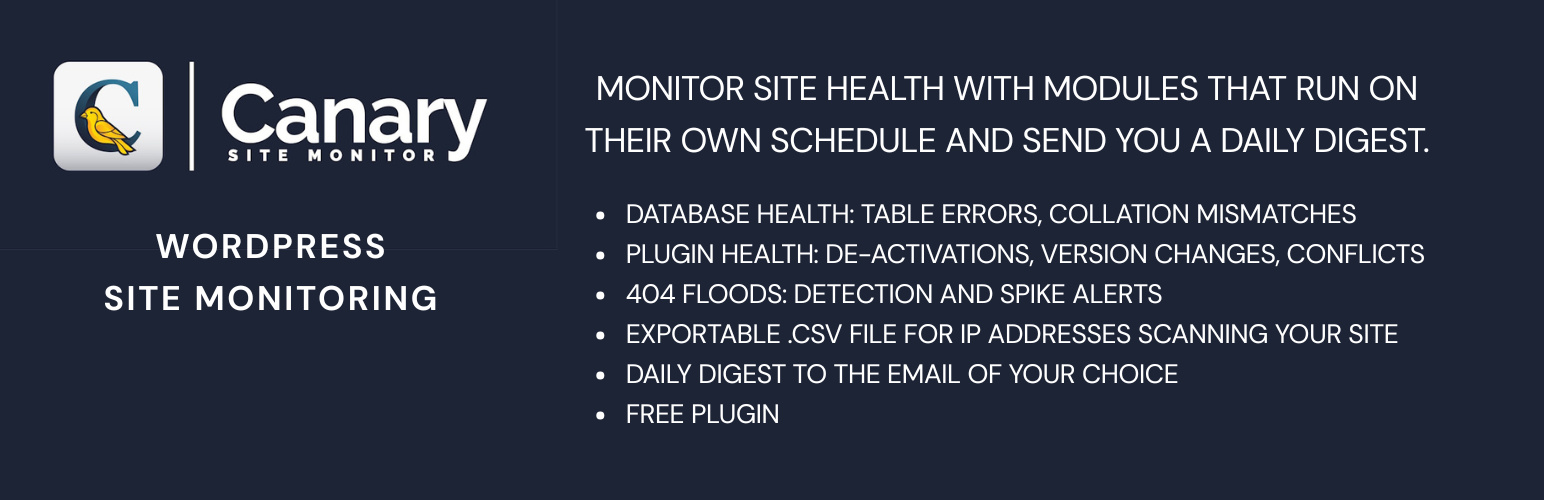 Canary Site Monitor