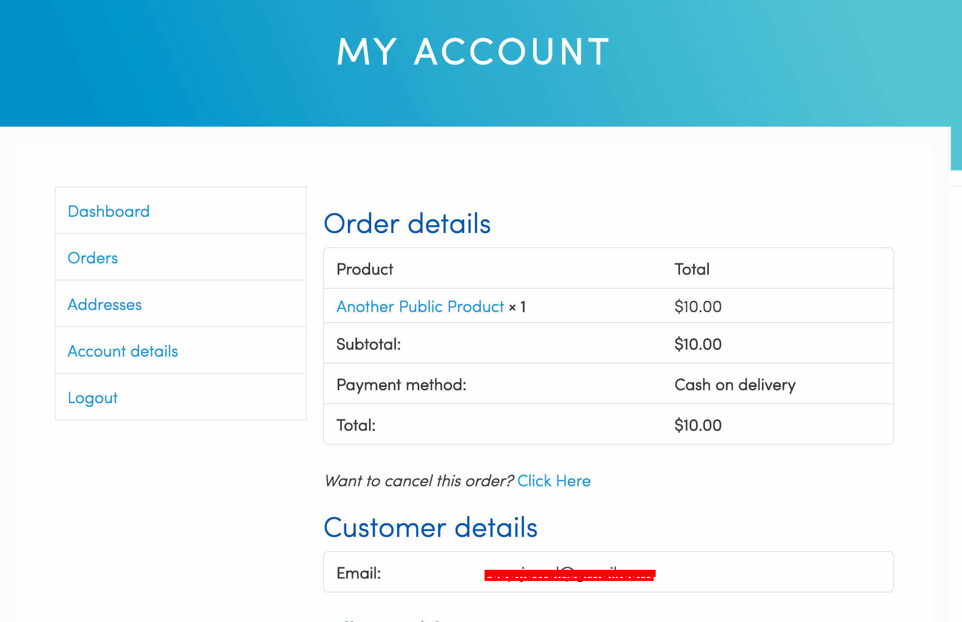 Cancel order request / Return order / Repeat Order / Reorder for WooCommerce