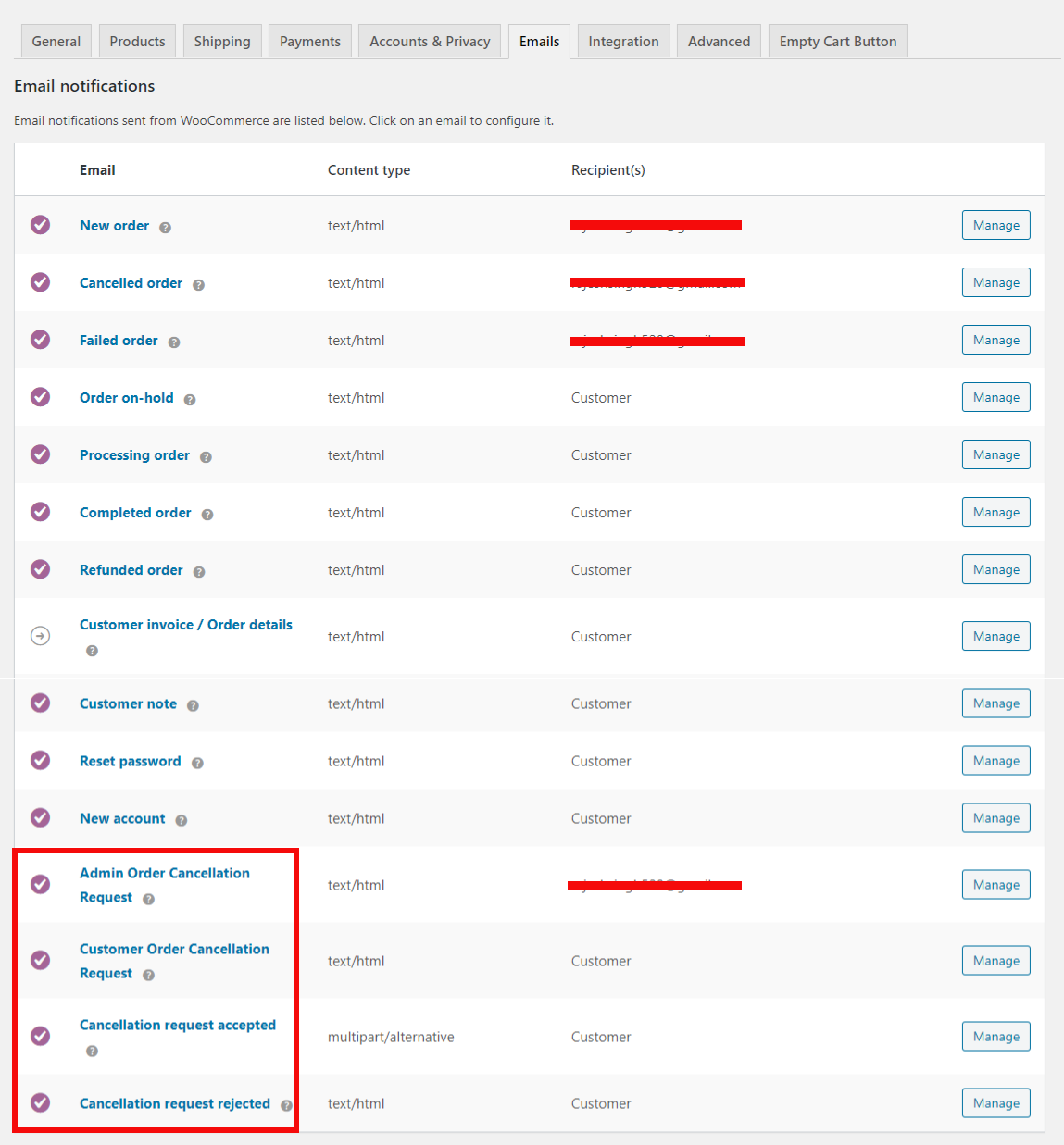 Cancel order request / Return order / Repeat Order / Reorder for WooCommerce