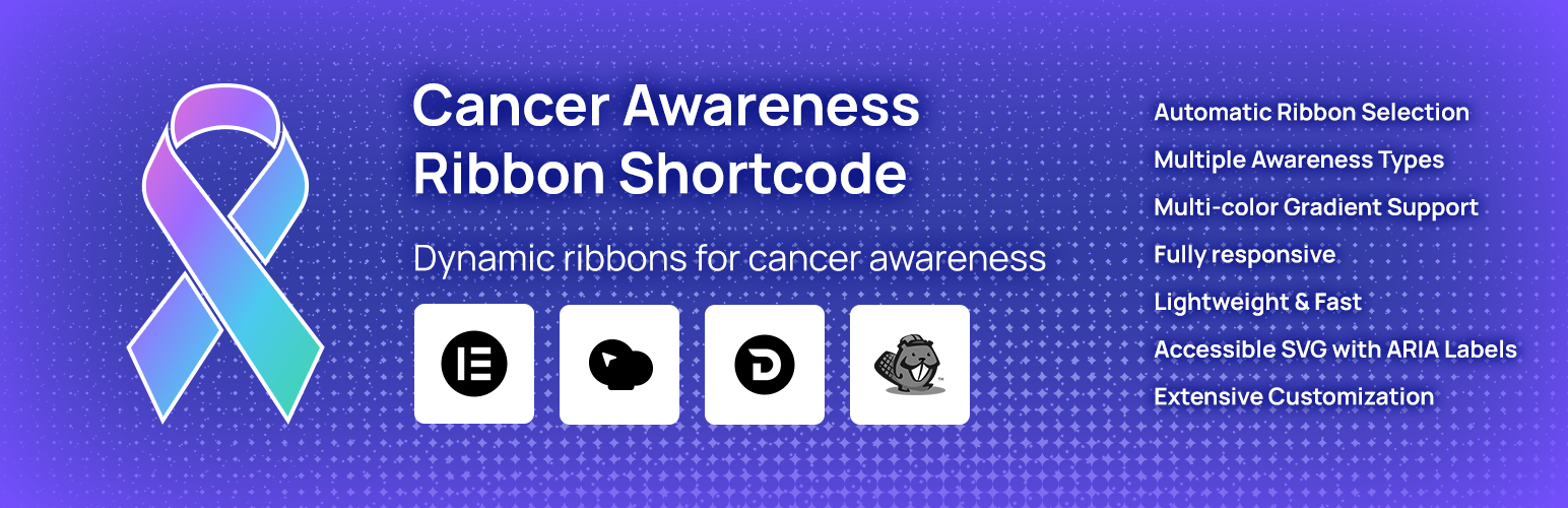 Cancer Awareness Ribbon Shortcode