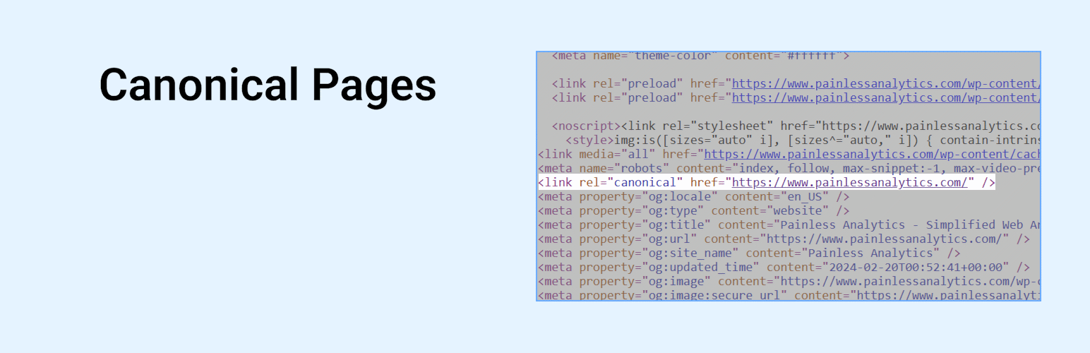 WordPress 外掛 Canonical Pages 的封面圖片。