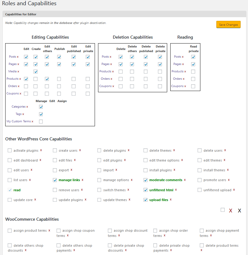 WooCommerce Permissions: With PublishPress Capabilities you can control permissions for WooCommerce products, orders and coupons.