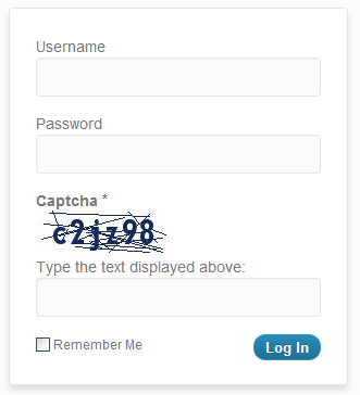 Captcha on login form