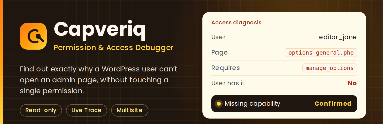 Capveriq – Permission &amp; Access Debugger