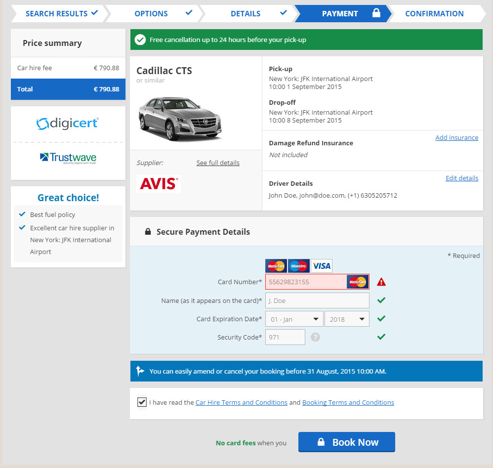 <p>Collecting the payment details.</p>