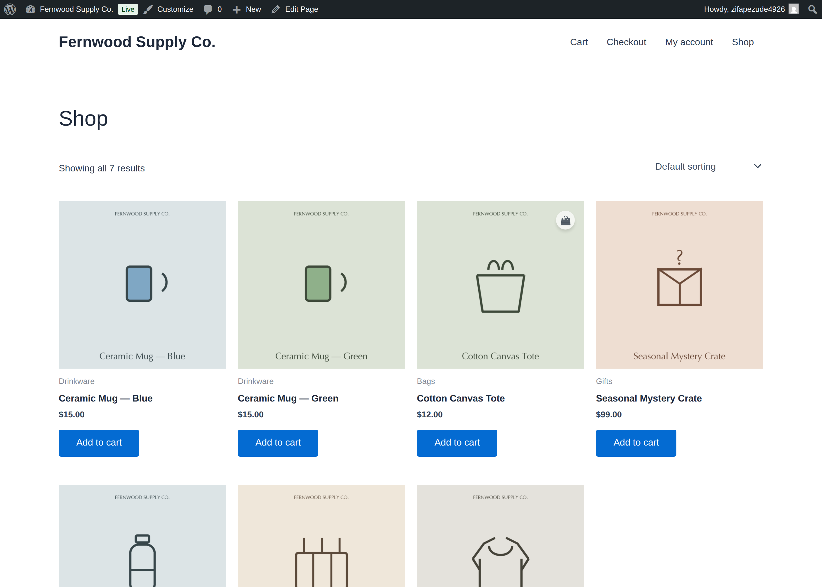 Your storefront — Embedded Offsetting runs quietly across your whole catalog.