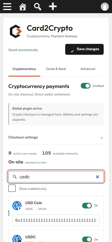 Card2Crypto — No-KYC Crypto Payment Gateway for WooCommerce