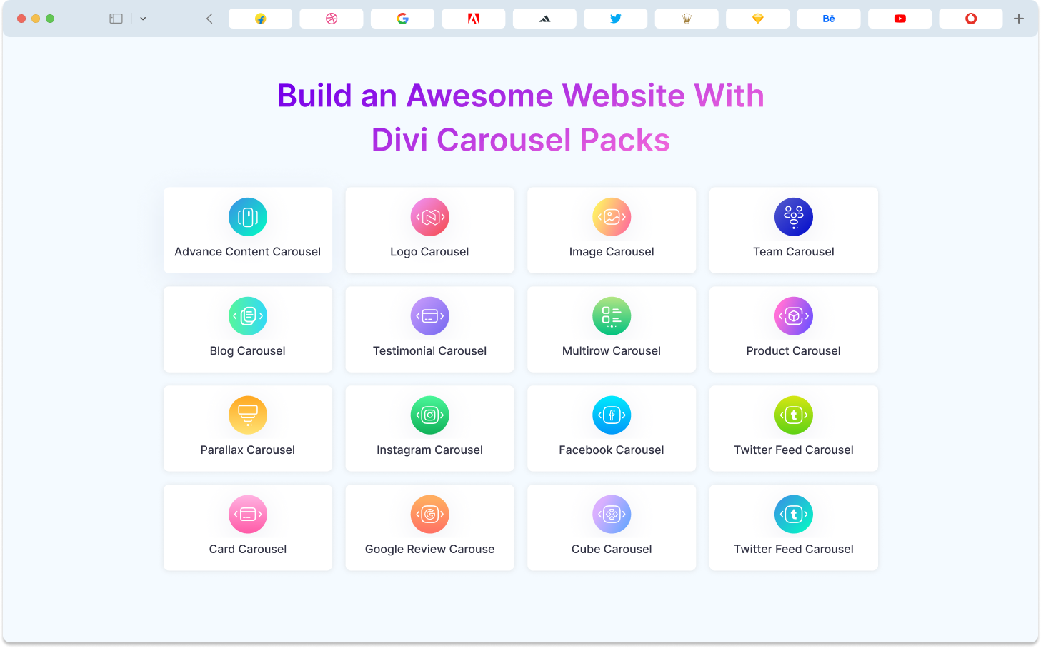 Divi Carousel modules
