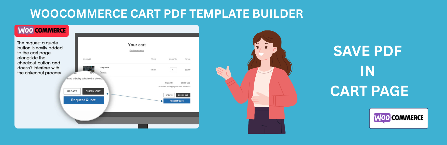 Cart PDF – Quote PDF for WooCommerce + Drag and Drop Template Builder