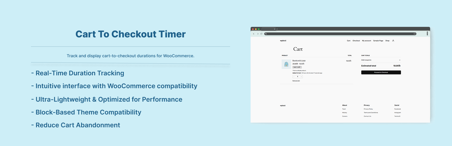 Cart To Checkout Timer