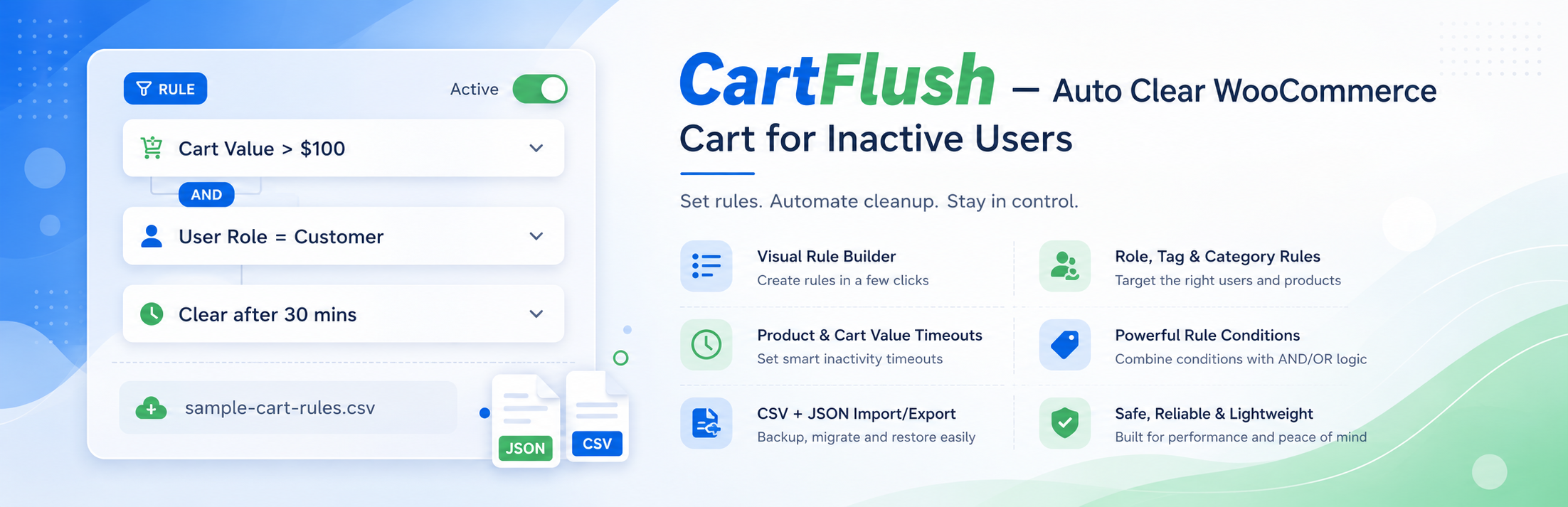 CartFlush – Auto Clear WooCommerce Cart for Inactive Users