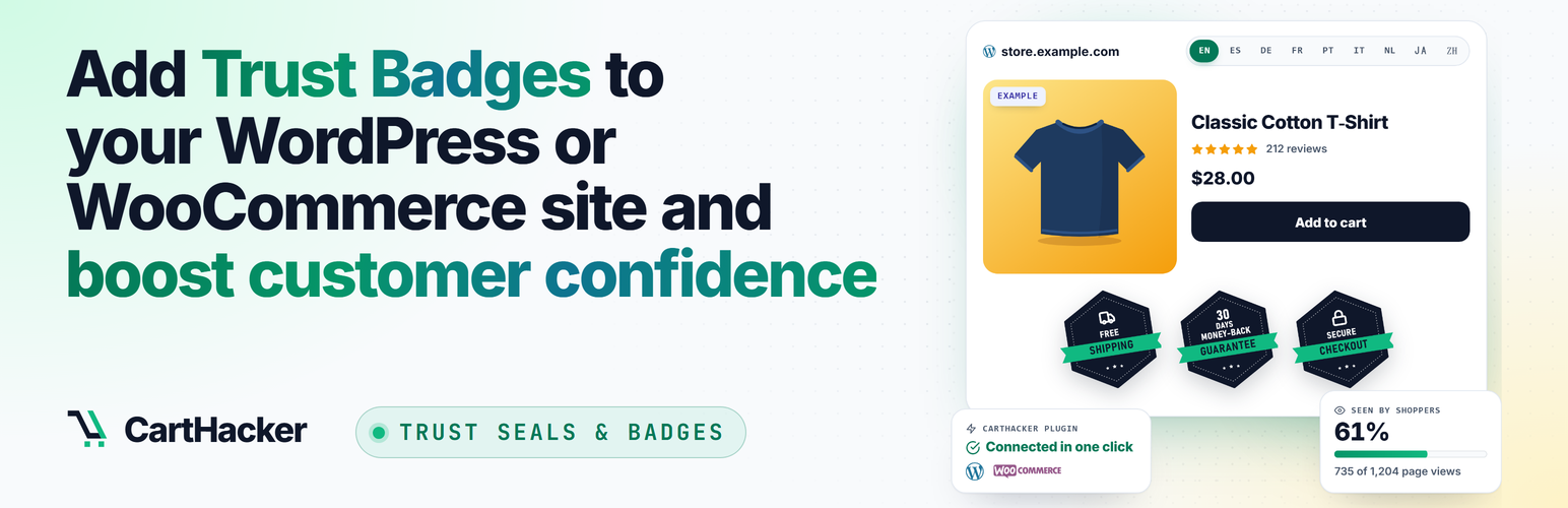 CartHacker Trust Badges & Seals preview