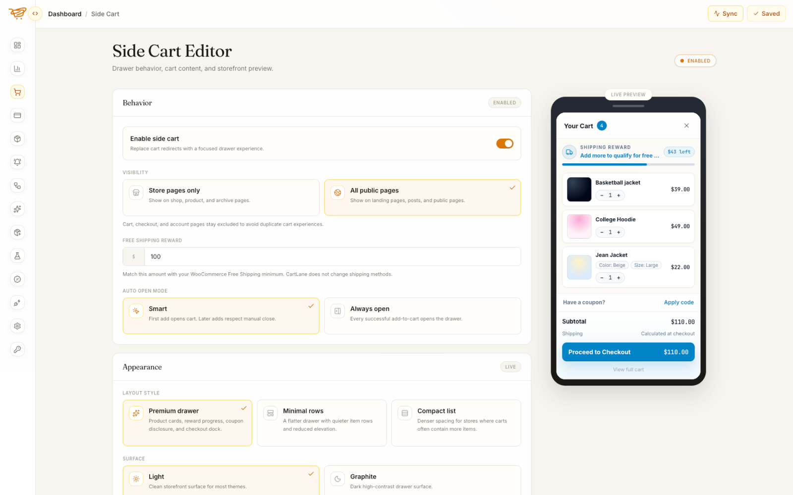 CartLane – Funnel &amp; Checkout Booster for WooCommerce